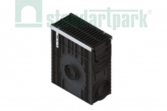 Пескоуловитель сборный PolyMax Drive пластиковый с решеткой "щель" чугунной кл.C250 (к-т) 08587107333, рис. 1