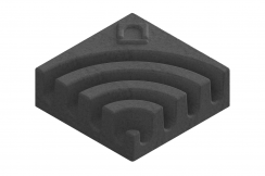 Модуль Г-образного соединения лотков 150х150 черный, рис. 1