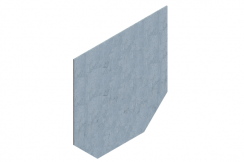 Заглушка торцевая стальная к лоткам бетонным 40676, 40671, 40671.4, рис. 1