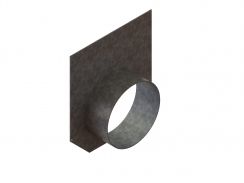 Заглушка торцевая стальная с водоотводом для лотка водоотводного бетонного 6151-509Б-D, рис. 1