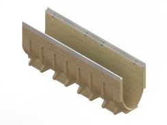 Лотки водоотводные полимербетонные CompoMax Drive DN200 каскадом h210-410 под решетки кл.D, Е, рис. 1