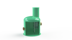 Колодец канализационный Rainpark c сороулавливающей корзиной, рис. 1