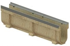 Лоток водоотводный полимербетонный CompoMax Drive DN100 h260 под решетку кл. Е600, рис. 1