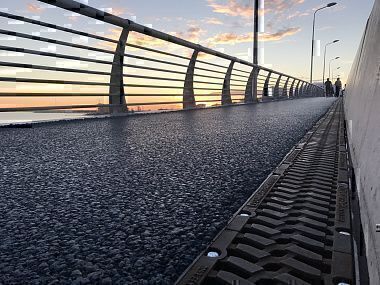 Строительство Яхтенного моста у «Зенит-Арена» г. Санкт-Петербург