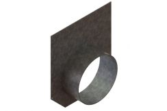 Заглушка торцевая стальная к лоткам бетонным 40676, 40671, 40671.4 с водоотводом, рис. 1