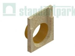 Заглушка торцевая полимербетонная для блока монолитного с вертикальным водоотводом  67519-4-09, рис. 1