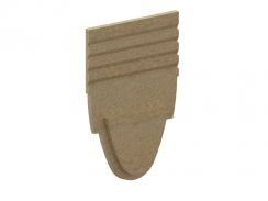 Заглушка торцевая полимербетонная для лотка водоотводного полимербетонного 6721V-6D, рис. 1