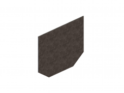 Заглушка торцевая стальная для лотка водоотводного бетонного 6171-Б, рис. 1