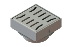 Трап водоотводной 150х150 из нержавеющей стали H87, рис. 1