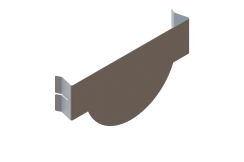 Заглушка стальная для лотков CompoMax DN200 H160, рис. 1