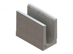 Лоток водоотводный BetoMax Plus DN300 H41 бетонный кл.D400, E600, F900, рис. 1