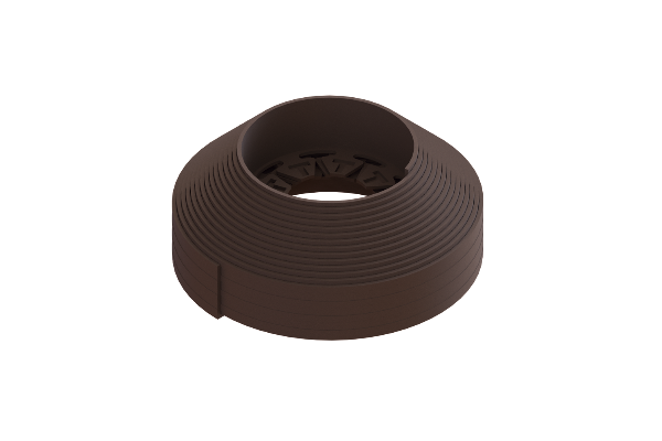 Бордюр пластиковый "New Fix Roll" H52 (комплект) коричневый, рис. 1