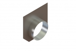 Заглушка торцевая стальная с водоотводом для лотка водоотводного бетонного 4859, рис. 1