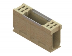 Блок монолитный водоотводный CompoMax полимербетонный ревизионный DN200 h51 кл. F, рис. 1