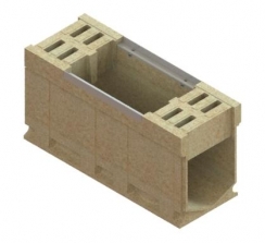 Блок монолитный водоотводный CompoMax полимербетонный ревизионный к ПУ кл. F H510, рис. 1