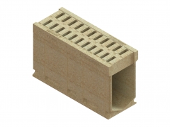 Блок монолитный водоотводной CompoMax полимербетонный DN300 кл. D400 77904, рис. 1