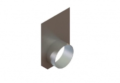 Стальная заглушка с водоотводом торцевая для бетонного лотка водоотвода бетонного BetoMax Plus, рис. 1