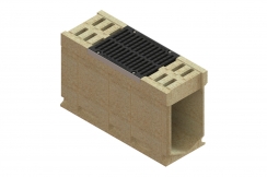 Блок монолитный водоотводный CompoMax полимербетонный ревизионный к ПУ кл. F H610, рис. 1