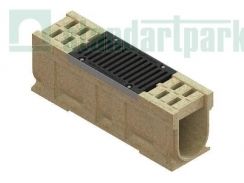 Блок монолитный CompoMax ревизионный к ПУ с решёткой щелевой чугунной ВЧ DN200 h36 кл.Е (комплект) 0759458, рис. 1