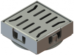 Поворотный модуль 150х150 из оцинкованной стали, рис. 1