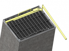 Зажим для открывания решёток на защёлках ПР-85, рис. 1