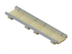 Лоток водоотводный мелкосидящий CompoMax Drive DN150 полимербетонный H80 кл. D,E, рис. 1