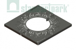 Решетка приствольная стальная квадратная внутренний диаметр 600 мм, рис. 1