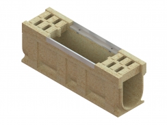 Блок монолитный водоотводной ревизионный CompoMax полимербетонный DN200 H360 кл. С250, рис. 1