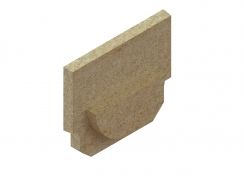 Заглушка торцевая полимербетонная DN160 для лотка водоотводного полимербетонного 6731, рис. 1