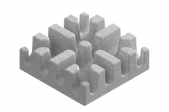 Модуль Х-образного соединения лотков 150х150 серый, рис. 1