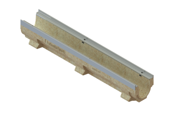 Лоток водоотводный полимербетонный CompoMax Drive DN100 h160, рис. 1