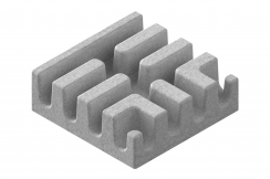 Модуль Т-образного соединения лотков 150х150 серый, рис. 1