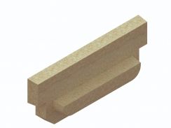 Заглушка полимербетонная к лотку полимербетонному 7010, рис. 1