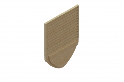 Заглушка торцевая полимербетонная для лотка 6771V-6D, рис. 1