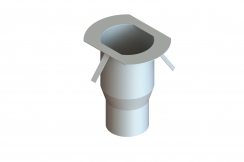 Воронка водоотводная DN200 для лотка полимербетонного CompoMax DN400, рис. 1