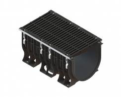 Лоток PolyMax пластиковый с решеткой щелевой чугунной кл. Е600 (к-т) 08900351, рис. 1