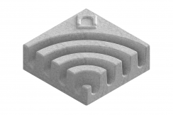 Модуль Г-образного соединения лотков 150х150 серый, рис. 1