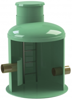 Колодец гаситель напора, рис. 1