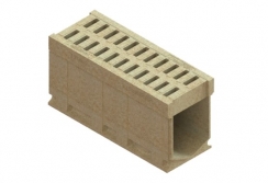 Блок монолитный водоотводной CompoMax полимербетонный DN300 кл. D400 Н510 77954, рис. 1