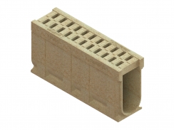 Блок монолитный водоотводной CompoMax полимербетонный DN200 H510  кл. D400 75904, рис. 1