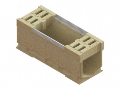 Блок монолитный водоотводной CompoMax ревизионный к ПУ DN300 кл. D400 H410, рис. 1