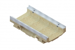 Лоток водоотводный CompoMax Drive полимербетонный DN200 H100 полуметровый, рис. 1