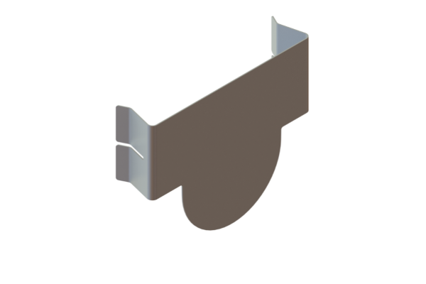 Заглушка стальная для лотков CompoMax DN100 H160, рис. 1