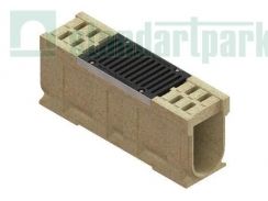 Блок монолитный CompoMax ревизионный к ПУ с решёткой щелевой чугунной ВЧ DN200 h41 кл.Е (комплект) 0759558, рис. 1