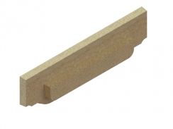 Заглушка полимербетонная для лотка водоотводного полимербетонного 6721-1D.1, рис. 1