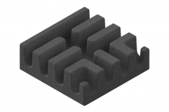 Модуль Т-образного соединения лотков 150х150 черный, рис. 1