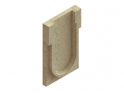 Заглушка блока монолитного водоотводного начальная 67819-H, рис. 1