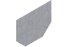 Заглушка торцевая стальная к лоткам бетонным 40076, 40071, 40071.4, рис. 1