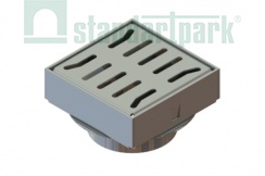 Трап водоотводной 150х150 из нержавеющей стали, рис. 1