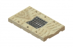 Лотки водоотводные мостового полотна концевые с выпуском и ревизией CompoMax Most , рис. 1